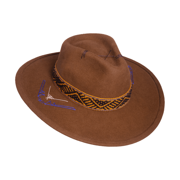 Sombrero tejido Kamsá <br> <strong>Talla L 58 cm</strong>