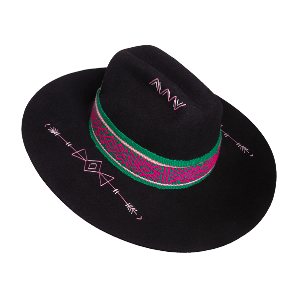 Sombrero tejido Kamsá <br> <strong>Talla M 57 cm</strong>