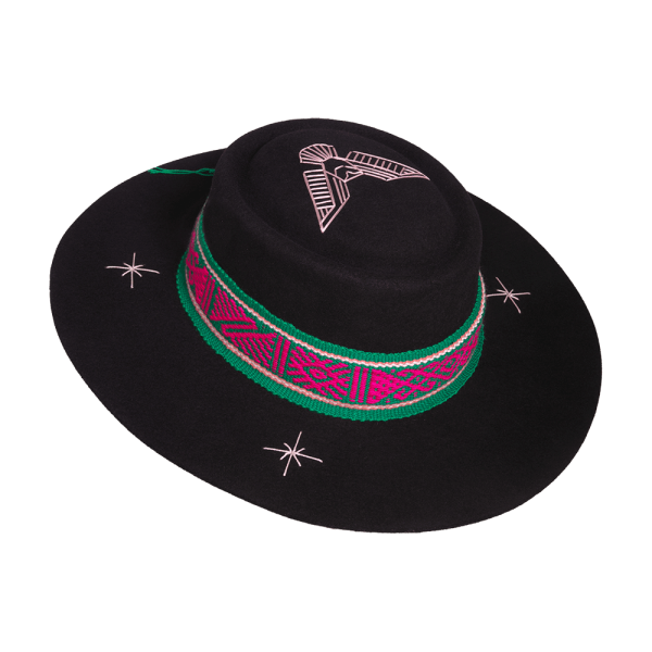 Sombrero tejido Kamsá <br> <strong>Talla M 56,5 cm</strong>