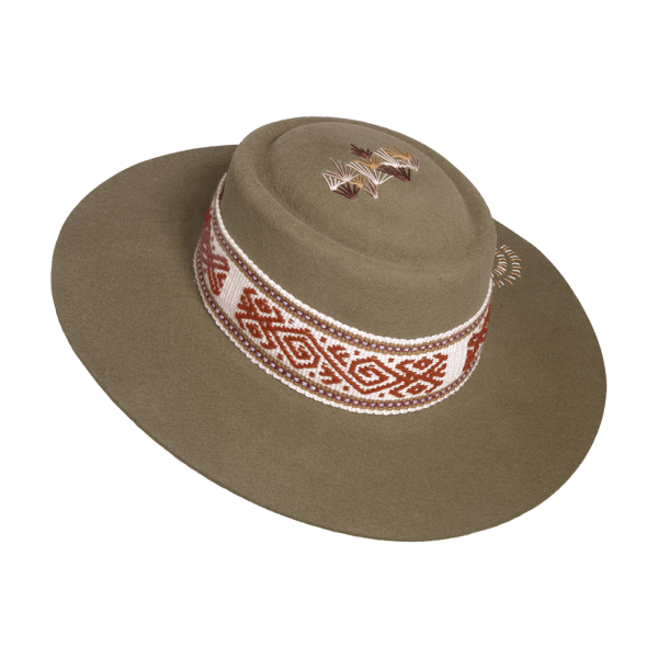 Sombrero tejido Kamsá <br> <strong>Talla M 56 cm</strong>