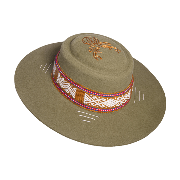 Sombrero tejido Kamsá<br> <strong>Talla M 56 cm</strong>