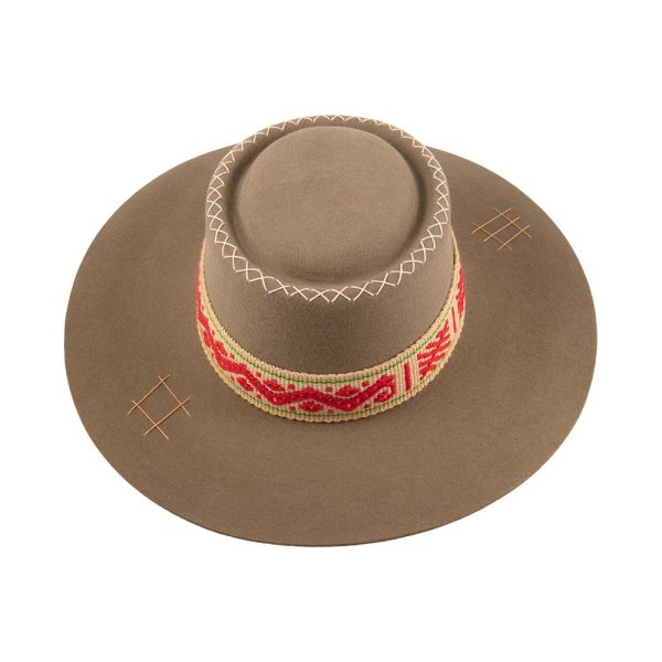 Sombrero tejido Kamsá<br> <strong>Talla M 56cm</strong> - Imagen 2