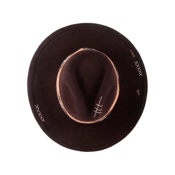 Sombrero con tejido Wayúu <br> <strong>Talla XS  53.5cm</strong> - Imagen 6