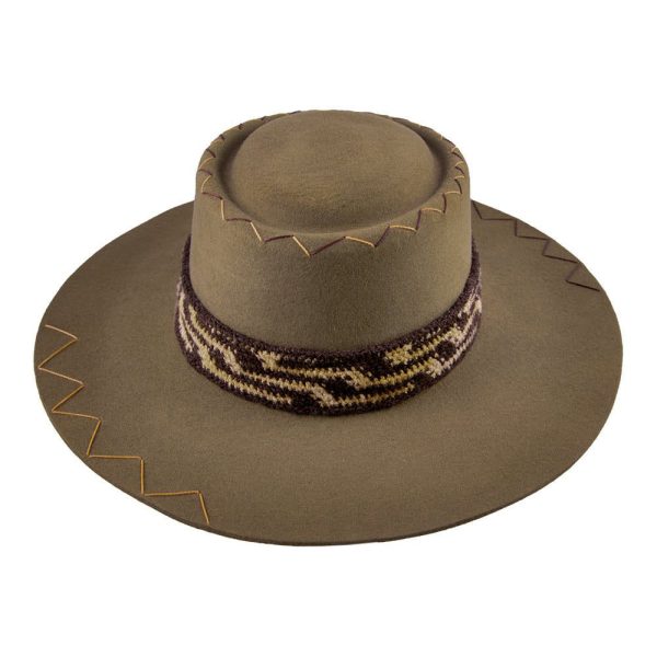 Sombrero tejido Arhuaco <br> <strong>Talla S 55 cm</strong> - Imagen 2