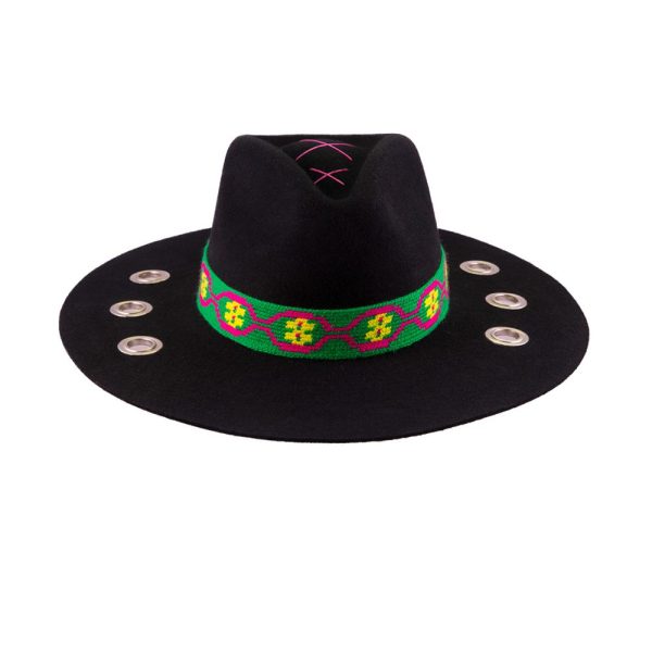 Sombrero tejido Wayúu <br> <strong>Talla S 54.5cm</strong> - Imagen 2