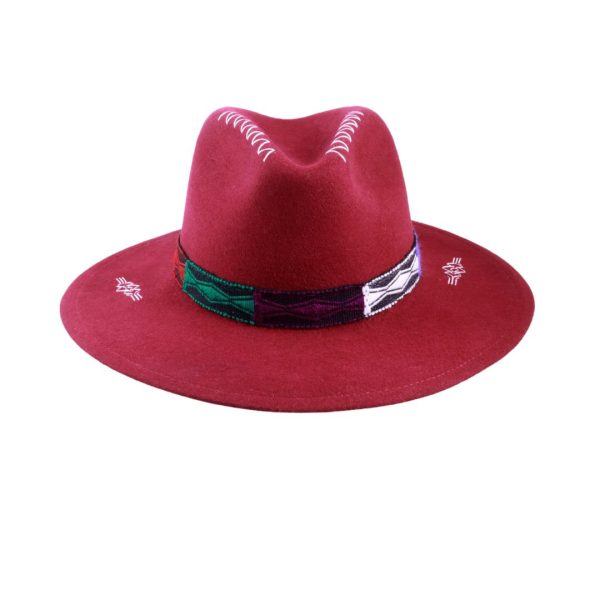 Sombrero con tejido Misak <br> <strong>Talla XS  53cm</strong> - Imagen 2