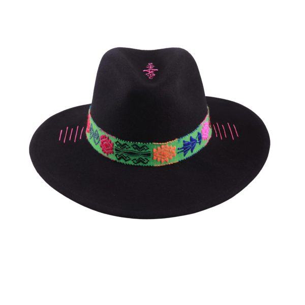 Sombrero con tejido Misak <br> <strong>Talla XS  53cm</strong> - Imagen 2