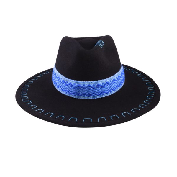 Sombrero con tejido Kamsá <br> <strong>Talla XS </strong> 52.5cm - Imagen 2