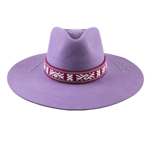 Sombrero con tejido Kamsá <br> <strong>Talla XS  53.5cm</strong> - Imagen 2