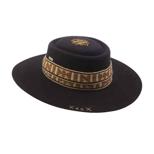 Sombrero  con tejido Kamsá<br> <strong>Talla M  57.5cm</strong>