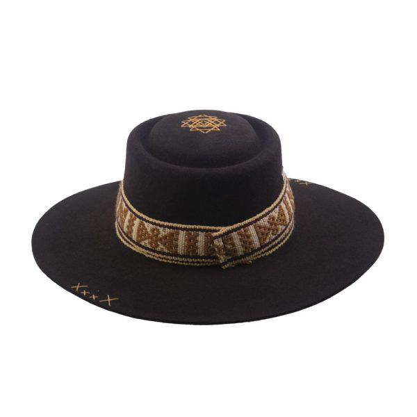 Sombrero  con tejido Kamsá<br> <strong>Talla M  57.5cm</strong> - Imagen 4