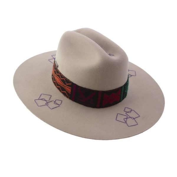 Sombrero con tejido Misak  <br> <strong>Talla L 58cm</strong>