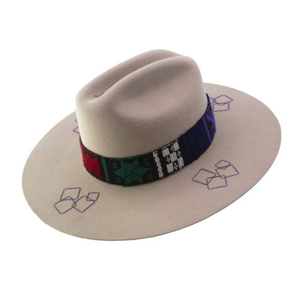 Sombrero con tejido Misak  <br> <strong>Talla L 58cm</strong> - Imagen 3