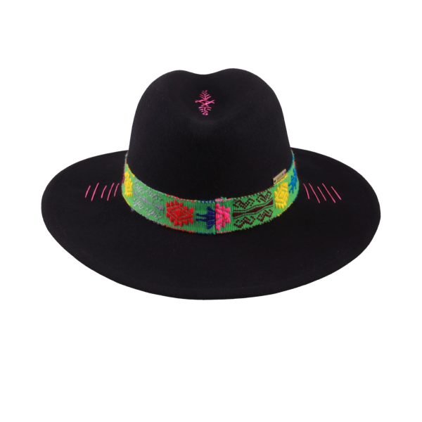 Sombrero con tejido Misak <br> <strong>Talla XS  53cm</strong> - Imagen 4