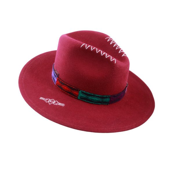 Sombrero con tejido Misak <br> <strong>Talla XS  53cm</strong>