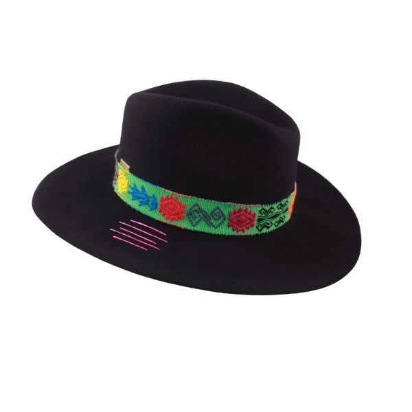 Sombrero con tejido Misak <br> <strong>Talla XS  53cm</strong>