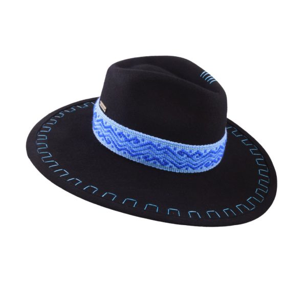 Sombrero con tejido Kamsá <br> <strong>Talla XS </strong> 52.5cm