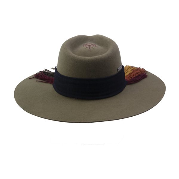 Sombrero tejido Kamsá <br> <strong>Talla M 56,5 cm</strong> - Imagen 4