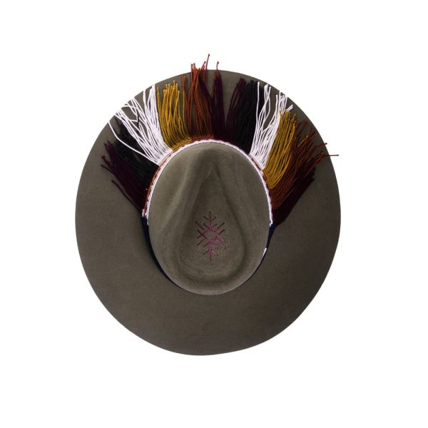 Sombrero tejido Kamsá <br> <strong>Talla M 56,5 cm</strong> - Imagen 5