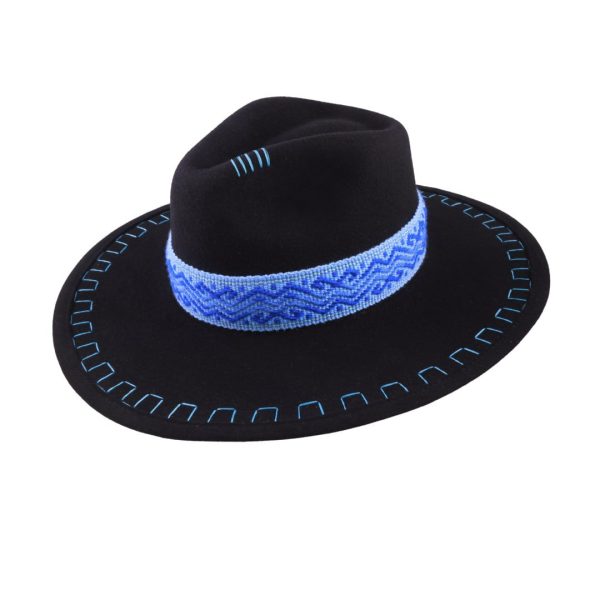 Sombrero con tejido Kamsá <br> <strong>Talla XS </strong> 52.5cm - Imagen 3