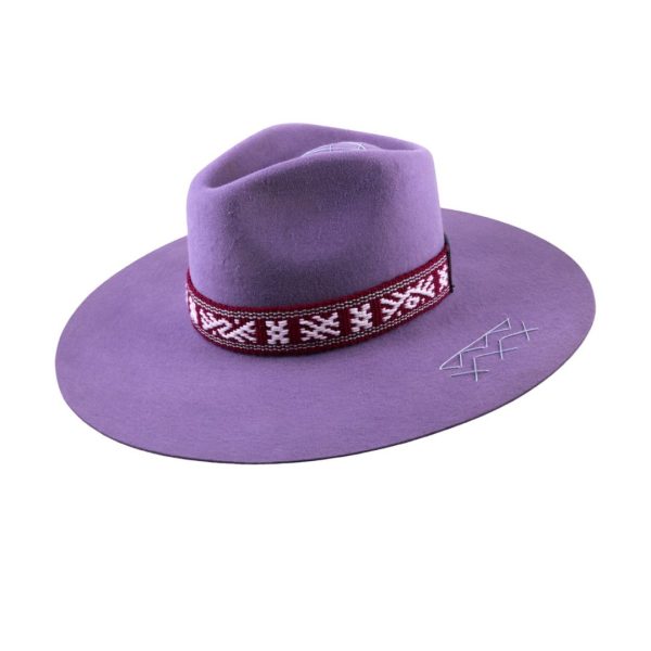 Sombrero con tejido Kamsá <br> <strong>Talla XS  53.5cm</strong> - Imagen 3