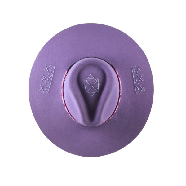 Sombrero con tejido Kamsá <br> <strong>Talla XS  53.5cm</strong> - Imagen 5