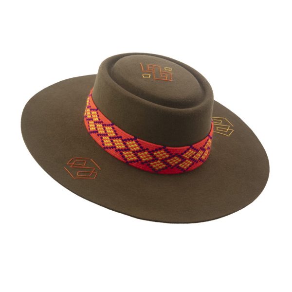 Sombrero con tejido Wayúu <br> <strong>Talla XS 53cm</strong>