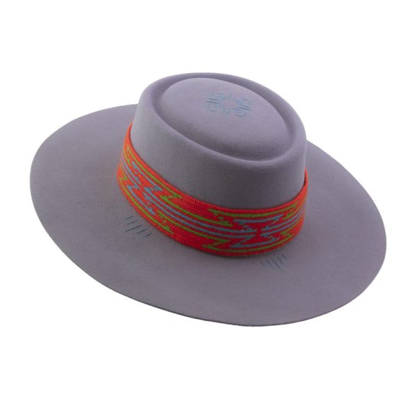 Sombrero con tejido Wayúu  <br> <strong>Talla S 54.5cm</strong>