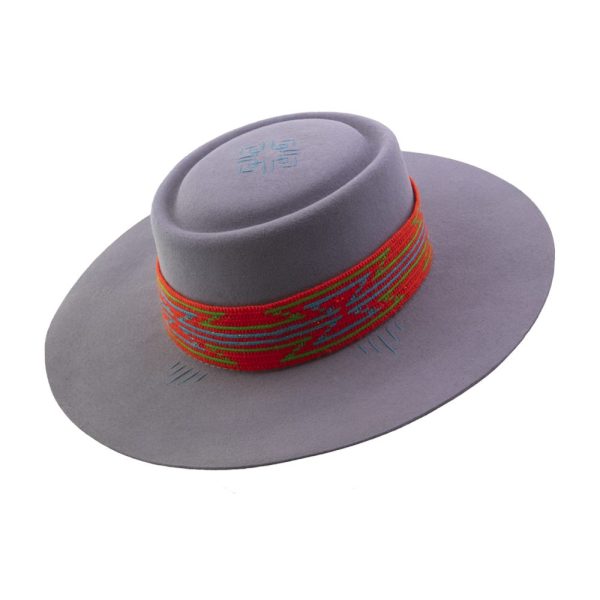 Sombrero con tejido Wayúu  <br> <strong>Talla S 54.5cm</strong> - Imagen 3