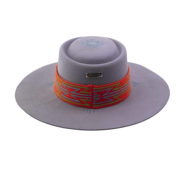 Sombrero con tejido Wayúu  <br> <strong>Talla S 54.5cm</strong> - Imagen 4