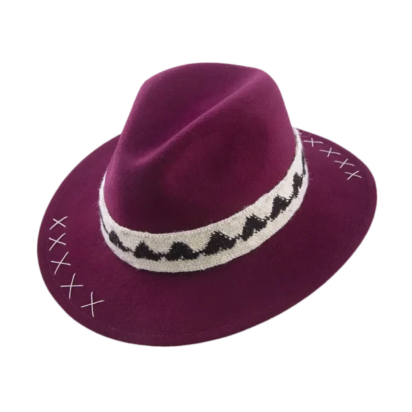 Sombrero tejido Arhuaco <br> <strong>Talla XL 61cm</strong> - Imagen 3