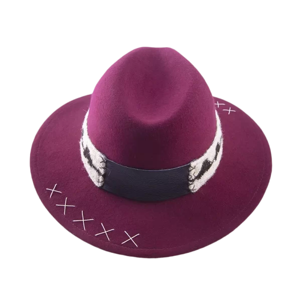 Sombrero tejido Arhuaco <br> <strong>Talla XL 61cm</strong> - Imagen 4