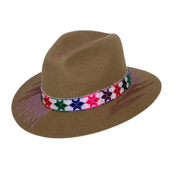 Sombrero tejido Misak <br> <strong>Talla L 59 cm</strong> - Imagen 3