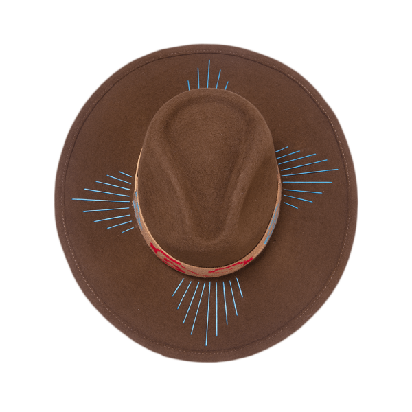 Sombrero tejido Wayúu <br> <strong>Talla XS 53cm</strong> - Imagen 5