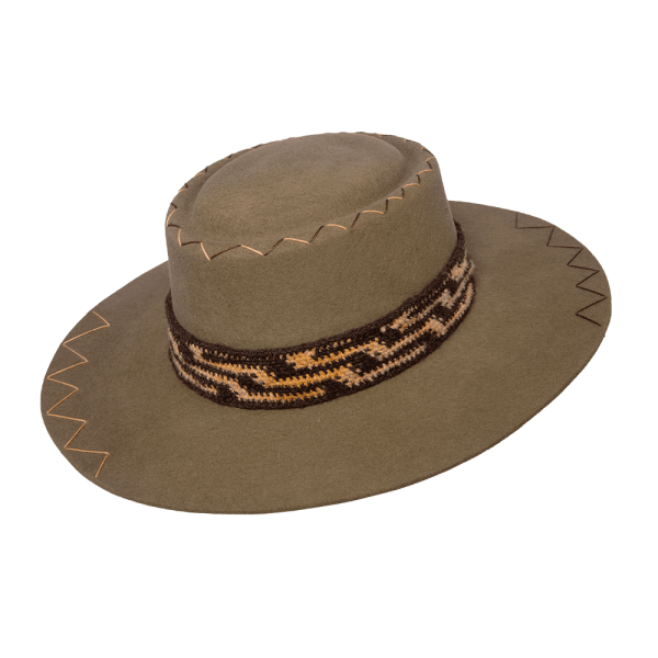 Sombrero tejido Arhuaco <br> <strong>Talla S 55 cm</strong> - Imagen 3