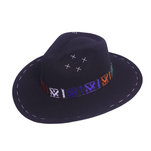 Sombrero  con tejido Misak<br> <strong>Talla XL  60.5cm</strong> - Imagen 3