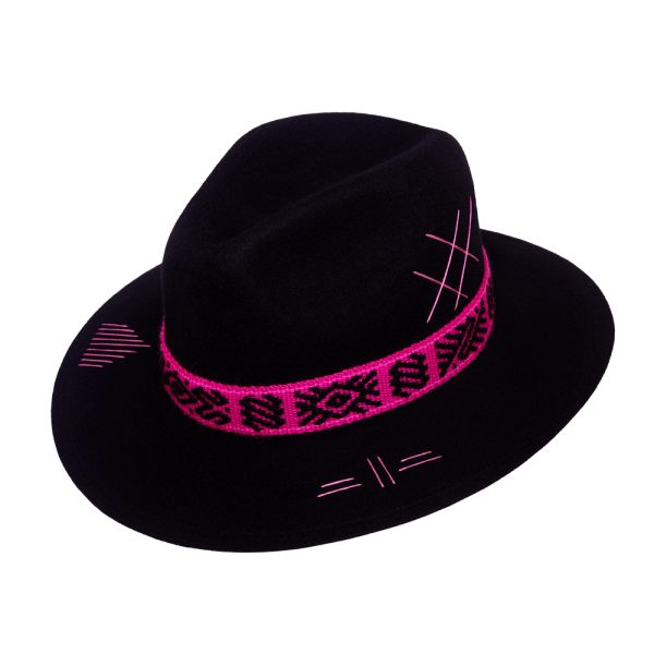 Sombrero tejido Kamsá<br> <strong>Talla M 56cm</strong> - Imagen 3