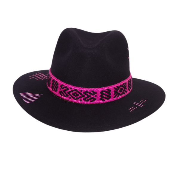 Sombrero tejido Kamsá<br> <strong>Talla M 56cm</strong> - Imagen 2