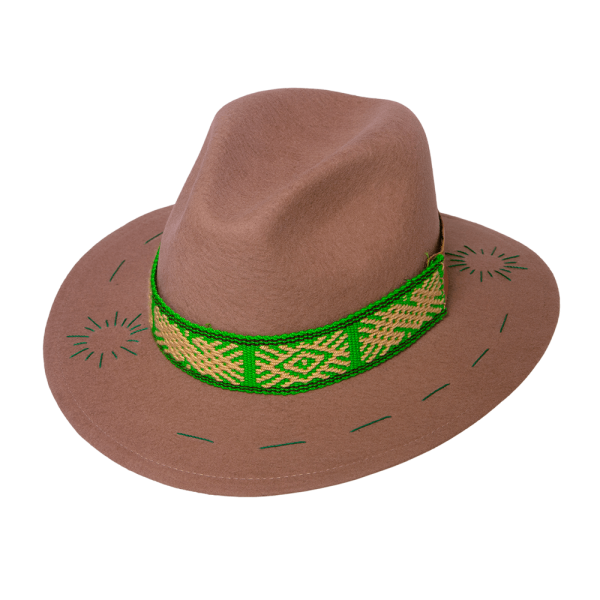 Sombrero tejido Kamsá <br> <strong>Talla L 59 cm</strong> - Imagen 3