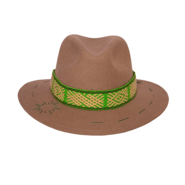 Sombrero tejido Kamsá <br> <strong>Talla L 59 cm</strong> - Imagen 2