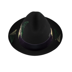 Sombrero Ala Corta Fieltro Tejido Kamsa Talla L 58,5