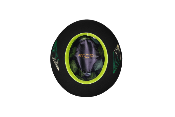 Sombrero Ala Corta Fieltro Tejido Kamsa Talla L 58,5 - Imagen 6