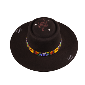 Sombrero Chalan Fieltro Tejido Inga Talla M 56,5