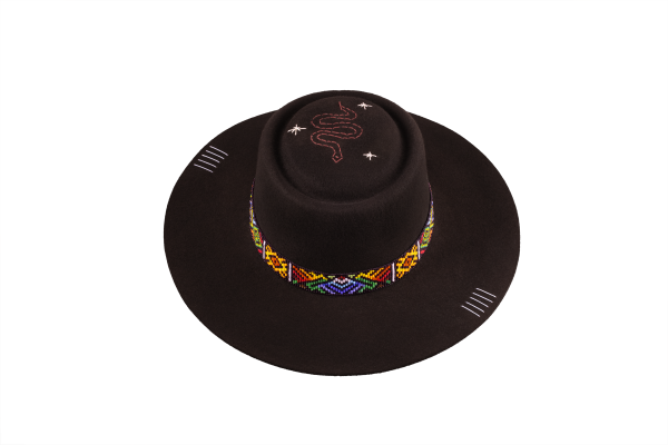 Sombrero Chalan Fieltro Tejido Inga Talla M 56,5