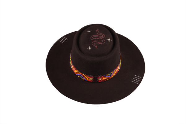 Sombrero Chalan Fieltro Tejido Inga Talla M 56,5 - Imagen 3